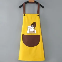 Waterproof Chef Apron For Women and Men, Kitchen Cooking Apron, Personalised Gardening Apron, Oil-proof Work Apron Cross Back Heavy Duty Adjustable
