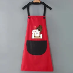 Waterproof Chef Apron For Women and Men, Kitchen Cooking Apron, Personalised Gardening Apron, Oil-proof Work Apron Cross Back Heavy Duty Adjustable