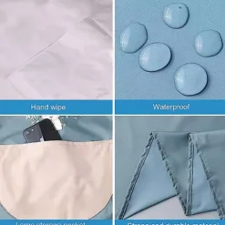 Waterproof Chef Apron For Women and Men, Kitchen Cooking Apron, Personalised Gardening Apron, Oil-proof Work Apron Cross Back Heavy Duty Adjustable