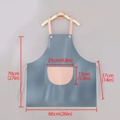 Waterproof Chef Apron For Women and Men, Kitchen Cooking Apron, Personalised Gardening Apron, Oil-proof Work Apron Cross Back Heavy Duty Adjustable