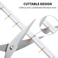 Waterproof Flexible LED Neon Strip Light with Power 12V Outdoor Silicone Rope 5 m 16.4 ft 600 SMD Pool Light Strip Suitable for Signature Bar Home Kitchen Bedroom Party Christmas Decorations