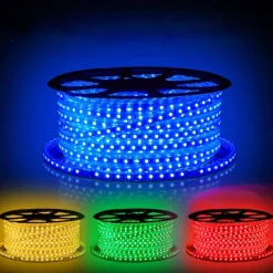 Waterproof LED Strip Lights 30M (98.4ft) 1800 LEDs, 5050 SMD, EU Plug, Warm White, White, Red, Yellow, Blue, Green, Cuttable, Tiktok Lights for House, Dining Room, Living Room, Bar