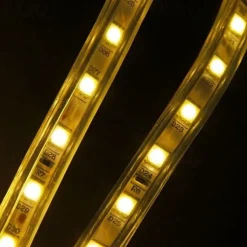 Waterproof LED Strip Lights 30M (98.4ft) 1800 LEDs, 5050 SMD, EU Plug, Warm White, White, Red, Yellow, Blue, Green, Cuttable, Tiktok Lights for House, Dining Room, Living Room, Bar