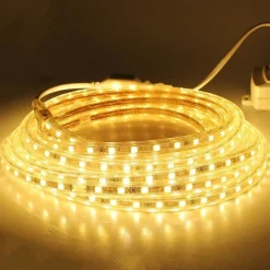 Waterproof LED Strip Lights 30M (98.4ft) 1800 LEDs, 5050 SMD, EU Plug, Warm White, White, Red, Yellow, Blue, Green, Cuttable, Tiktok Lights for House, Dining Room, Living Room, Bar
