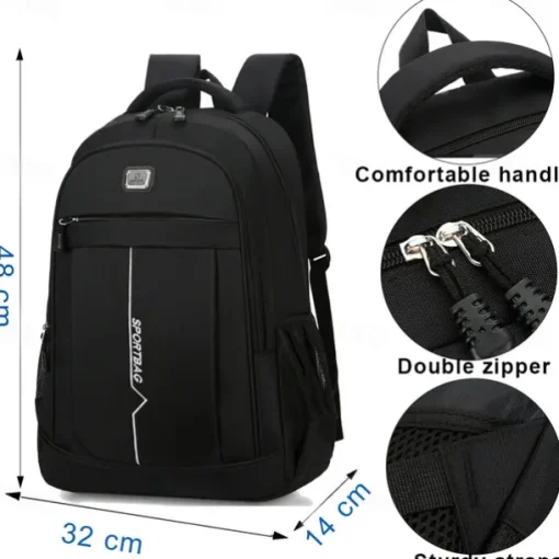 Waterproof Men's Backpack for Work, 15.6" Laptop Business Backpack, College School Backpack, Travel Backpack for Boys and Girls, Book Bag, Anti-Vibration and Large Capacity