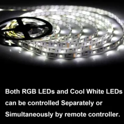 Waterproof RGBWW LED Light Strip 5050 LED, 16.4FT/33FT Flexible LED Tape Light with WIFI APP Control, RGBW Lights for Bedroom, Christmas & Party Decor