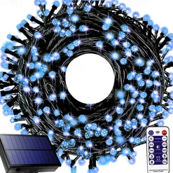 Waterproof Solar Christmas Lights - 30-100M, 300-800 LED String Lights with Remote & 8 Modes for Xmas Tree & Garden Decor Window Decoration