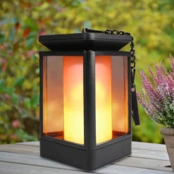 Waterproof Solar Garden Light Flame Torch Flickering Lamp Outdoor Lantern Landscape Yard Path Decorate Atmosphere Lighting