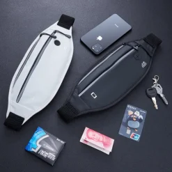 Waterproof Sports Waist Bag for Men and Women - Invisible Mini Fanny Pack for Running, Jogging, and Fitness - Secure Mobile Phone Storage