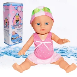 Waterproof Swimmer Doll Backstroke Swimming Electric Water Baby for Poolfor Pools/Bathroom Play