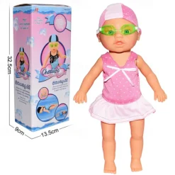 Waterproof Swimmer Doll Backstroke Swimming Electric Water Baby for Poolfor Pools/Bathroom Play