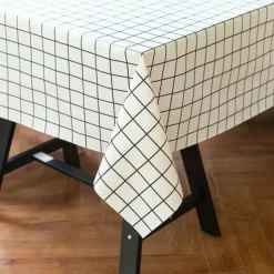 Waterproof Tablecloth Vinyl Table Cloth Spring Tablecloth Wipe Clean Outdoor Table Cover Oilcloth for Picnic,Wedding,Dining,Easter