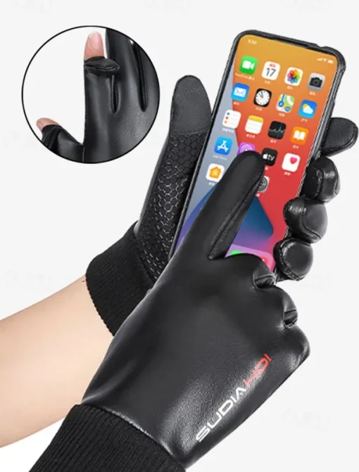 Waterproof Touchscreen Winter Gloves for Men – Non-Slip Grip and Thermal Warmth