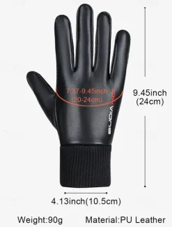 Waterproof Touchscreen Winter Gloves for Men – Non-Slip Grip and Thermal Warmth