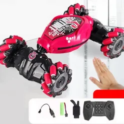 4WD Gesture Sensor Toy Car Double-Side Rotation Off-Road Vehicle360 Flip With Light And Music Birthday Toy Car Hand Controlled RC Car Festival Thanksgiving Gift