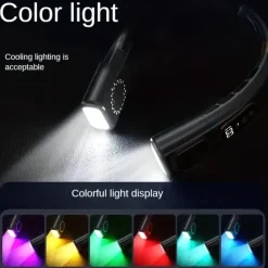 Wearable 5-Speed Neck Fan – Touch Control Silent Air Cooler, USB Powered for Outdoor Sport and Travel