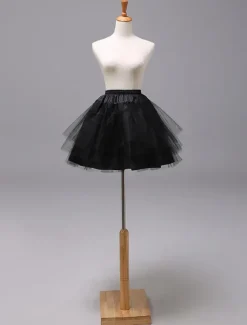 Wedding / Party / Evening Slips Tulle / Polyester Knee-Length A-Line Slip / Ball Gown Slip / Classic & Timeless with