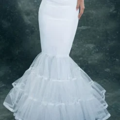 Wedding / Party Slips Polyester Floor-length Mermaid and Trumpet Gown Slip / Wedding with Cascading Ruffles