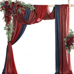 Wedding Arch Floral Simulation Flower Set with Five Pieces Manmade Plaque Flower Decoration Flower Arrangement