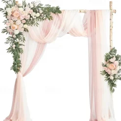 Wedding Arch Floral Simulation Flower Set with Five Pieces Manmade Plaque Flower Decoration Flower Arrangement