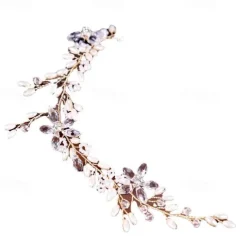 Wedding Hair Accessories for Kids Flower Girl Hair Accessory Princess Headpiece White Flower Headband Pearl for Girl and Flower Girls Cute Bridal Wedding Hair Band Women's Fashion Headbands