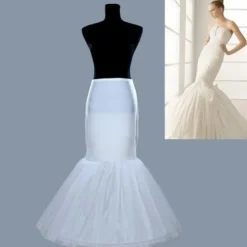 Wedding Slips Organza / Lycra Floor-length Mermaid and Trumpet Gown Slip with