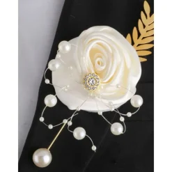 Wedding wrist flowers Boutonnieres Wedding / Special Occasion / Event / Party Fabrics Flower Style