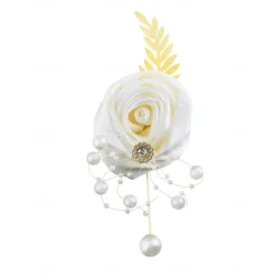 Wedding wrist flowers Boutonnieres Wedding / Special Occasion / Event / Party Fabrics Flower Style