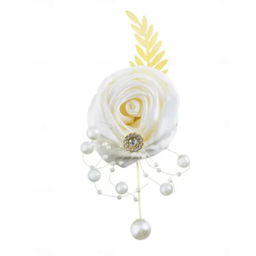 Wedding wrist flowers Boutonnieres Wedding / Special Occasion / Event / Party Fabrics Flower Style
