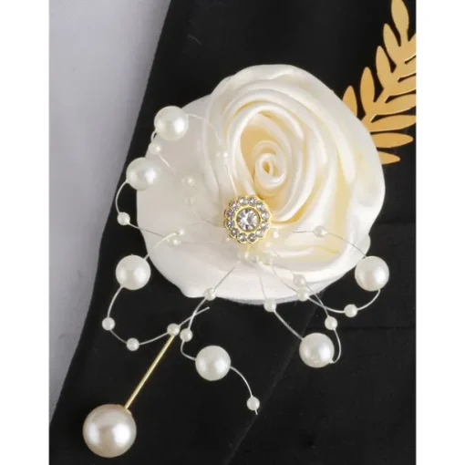 Wedding wrist flowers Boutonnieres Wedding / Special Occasion / Event / Party Fabrics Flower Style