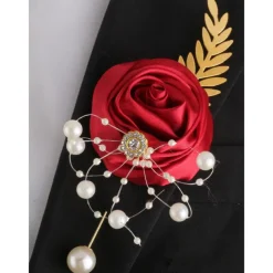 Wedding wrist flowers Boutonnieres Wedding / Special Occasion / Event / Party Fabrics Flower Style