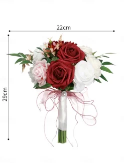 Wedding wrist flowers Bouquets Wedding / Event / Party PVC (Polyvinylchlorid) Flower Style