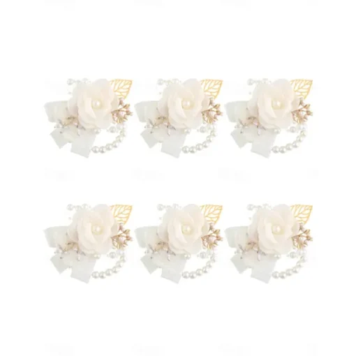 Wedding wrist flowers Wrist Corsages Wedding / Event / Party Fabrics Flower Style
