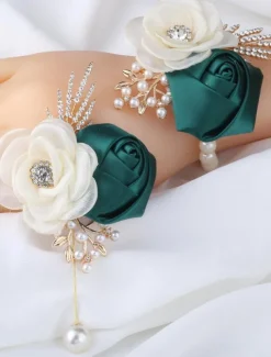Wedding wrist flowers Wrist Corsages Wedding / Event / Party PVC (Polyvinylchlorid) Flower Style