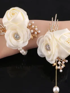 Wedding wrist flowers Wrist Corsages Wedding / Event / Party PVC (Polyvinylchlorid) Flower Style