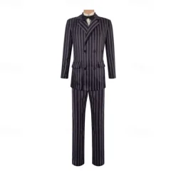 Wednesday Addams Addams family Gomez Addams Coat Blouse / Shirt Pants Gothic Movie Cosplay for Men's Adults' Masquerade