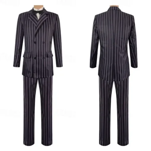 Wednesday Addams Addams family Gomez Addams Coat Blouse / Shirt Pants Gothic Movie Cosplay for Men's Adults' Masquerade