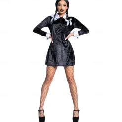 Wednesday Addams Addams family Wednesday Dress Cosplay Movie Cosplay for Women's Adults' Masquerade Dailywear
