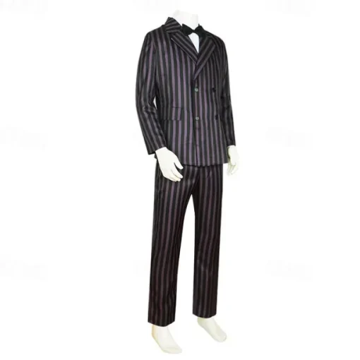 Wednesday Addams Addams family Gomez Addams Coat Blouse / Shirt Pants Movie Cosplay for Men's Boys Adults Kids Halloween Masquerade