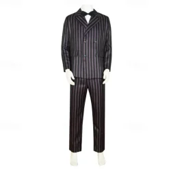 Wednesday Addams Addams family Gomez Addams Coat Blouse / Shirt Pants Movie Cosplay for Men's Boys Adults Kids Halloween Masquerade