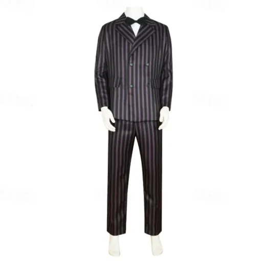 Wednesday Addams Addams family Gomez Addams Coat Blouse / Shirt Pants Movie Cosplay for Men's Boys Adults Kids Halloween Masquerade