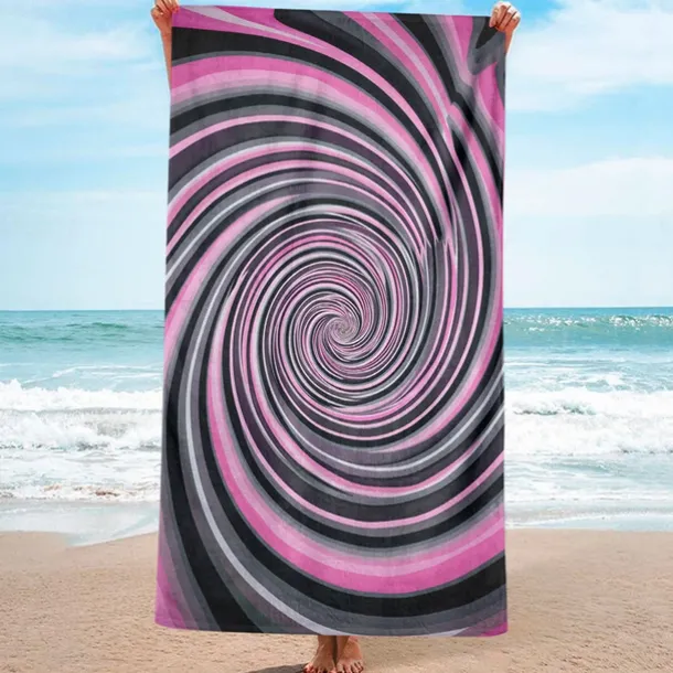 Whirlpool Beach Towel,Beach Towels for Travel, Quick Dry Towel for Swimmers Sand Proof Beach Towels for Women Men Girls Kids, Cool Pool Towels Beach Accessories Absorbent Towel