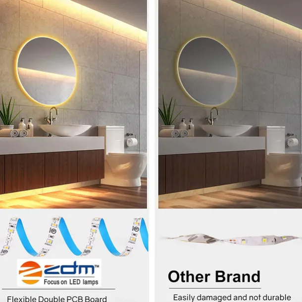 White LED light strip 2x16 FT Warm Light White Light Red Blue Green White Strip Lighting 600 LED 2835 Flexible Ribbon Light 12V Rope Light Suitable for Kitchen Cabinet Bedroom Wardrobe
