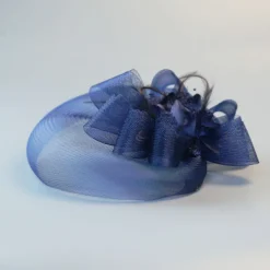 White Wedding Fascinator Tulle Beaded Organza Fascinators Hats Headwear Clip Vintage Elegant with Feathers Fur Flower 1 Piece Kentucky Horse Race Tea Party Ladies Day Headpiece