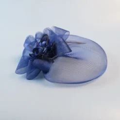 White Wedding Fascinator Tulle Beaded Organza Fascinators Hats Headwear Clip Vintage Elegant with Feathers Fur Flower 1 Piece Kentucky Horse Race Tea Party Ladies Day Headpiece