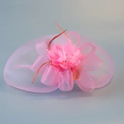 White Wedding Fascinator Tulle Beaded Organza Fascinators Hats Headwear Clip Vintage Elegant with Feathers Fur Flower 1 Piece Kentucky Horse Race Tea Party Ladies Day Headpiece