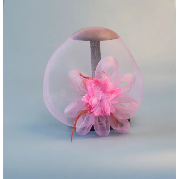 White Wedding Fascinator Tulle Beaded Organza Fascinators Hats Headwear Clip Vintage Elegant with Feathers Fur Flower 1 Piece Kentucky Horse Race Tea Party Ladies Day Headpiece