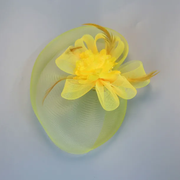 White Wedding Fascinator Tulle Beaded Organza Fascinators Hats Headwear Clip Vintage Elegant with Feathers Fur Flower 1 Piece Kentucky Horse Race Tea Party Ladies Day Headpiece