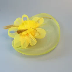 White Wedding Fascinator Tulle Beaded Organza Fascinators Hats Headwear Clip Vintage Elegant with Feathers Fur Flower 1 Piece Kentucky Horse Race Tea Party Ladies Day Headpiece