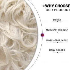 White Wig Men, Short Wavy Bald Wig Messy Mad Scientist Wig Old Man Wig Fluffy Crazy Funny Wig Halloween Wigs